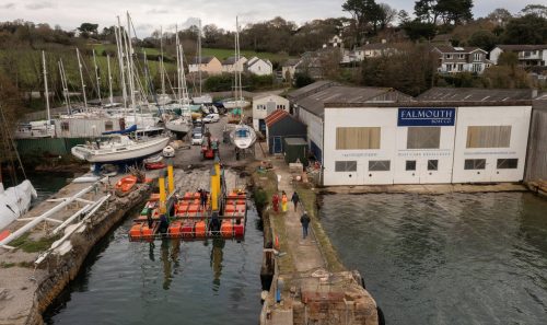 Local businesses in Falmouth collaborate to help fellow marine organisation